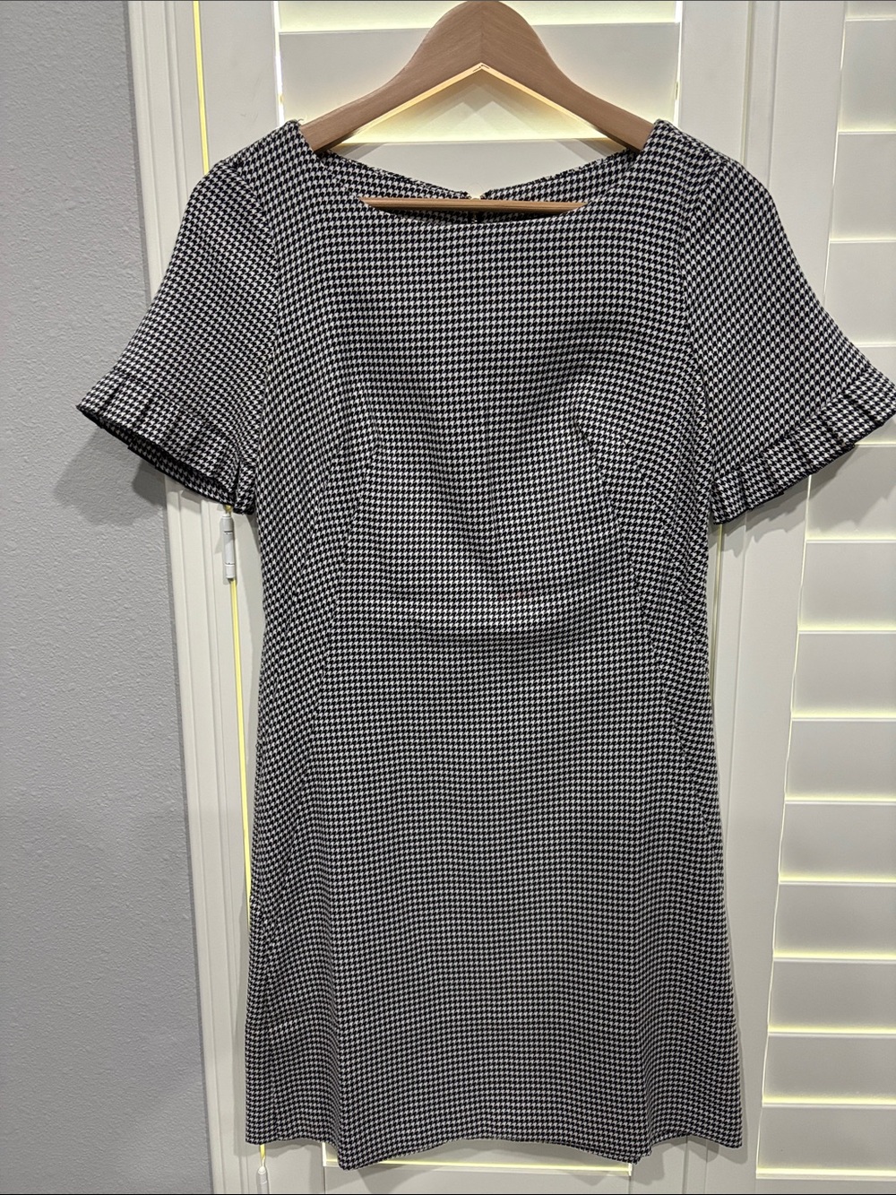 Tommy Hilfiger Black & White Houndstooth Mini Dress